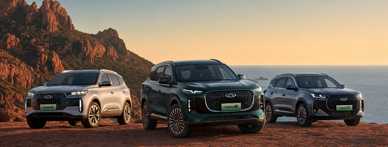 Les 3 modèles d du constructeur Chinois Chery