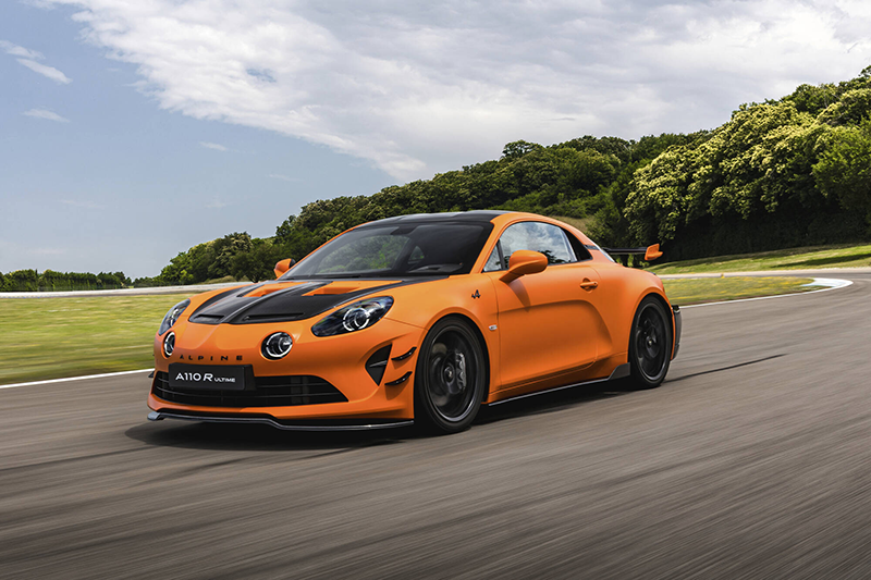 Alpine A110 R Ultime Orange solaire Mat copie