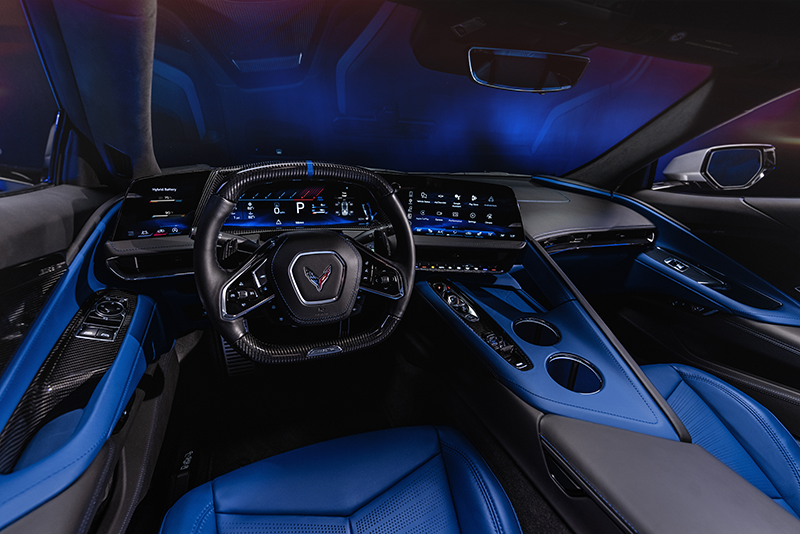 Chevrolet 2026 Corvette ZR1X Interior Santorini Blue copie