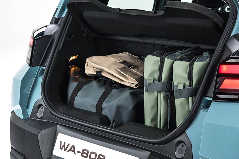 Nouvelle Dacia Spring2 coffre à bagages avec valises