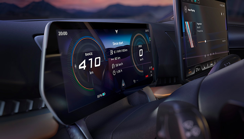 Nouveau Digital Cockpit 10,25 pouces et système d'infodivertissement Android CUPRA Tavascan 2026