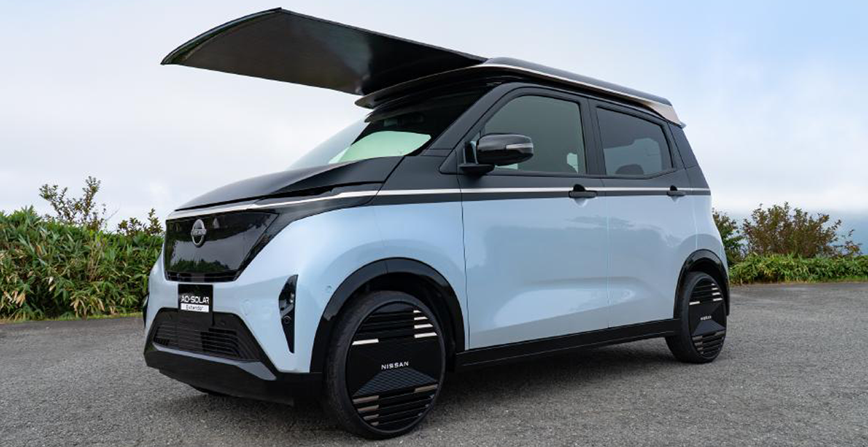 La Nissan Sakura prend un coup de soleil présentation de l Ao Solar Extender intr