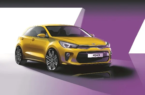 4th Generation Kia Rio Exterior Front Quarter Rendering