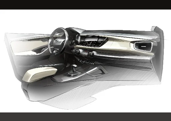 4th Generation Kia Rio Interior Rendering