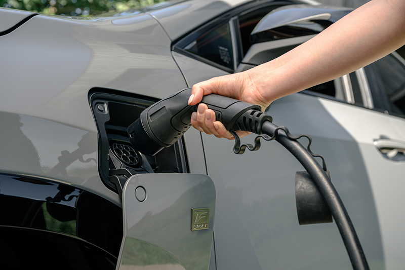 Lexus NX 450h+_F SPORTen station de charge