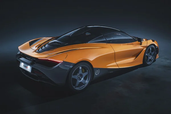 Large 12097 720S Le Mans Rear 34 McLaren Orange