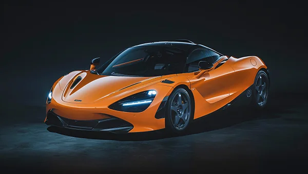 Large 12098 720S Le Mans McLaren Orange Front 34