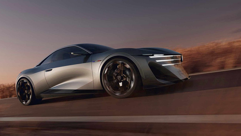 Peugeot RCZ Vision  grise de profil
