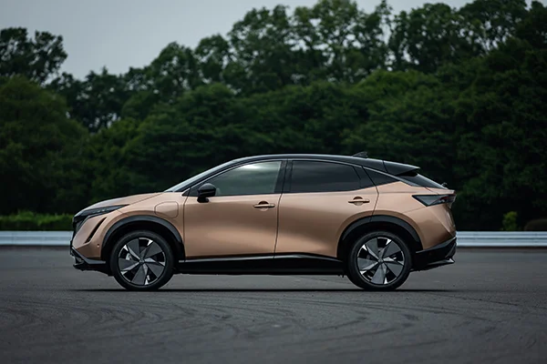 Nissan Ariya exterior side 1 source