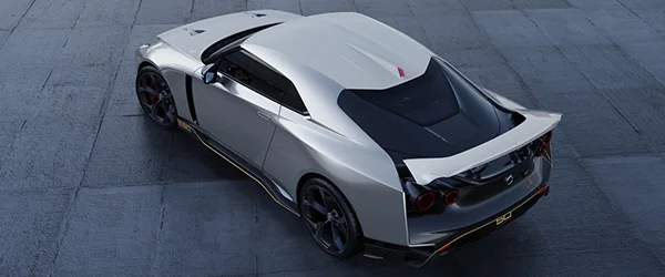 Nissan GT R50 by Italdesign production rendering Silver RR TOP 1200x500