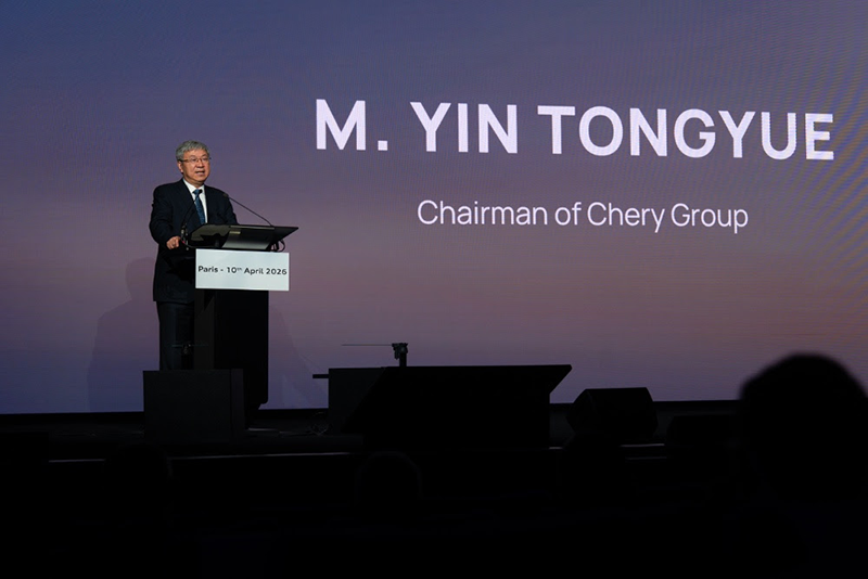 Mr Yin président du groupe Chery lors du lancement OMODA JAECOO en France