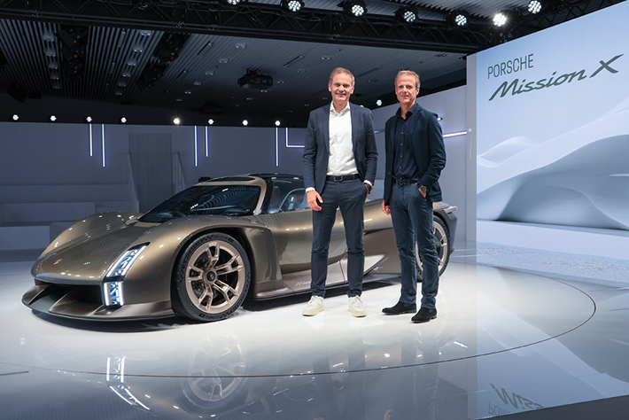 Oliver Blume Président du conseil dadministration de Porsche AG et Michael Mauer
