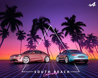 Alpine A110 South Beach Colorway intr