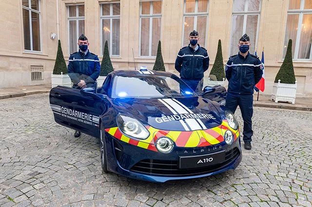 Dvoilement des nouvelles Alpine A110 gendarmerie nationale 2