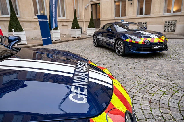 Dvoilement des nouvelles Alpine A110 gendarmerie nationale 4