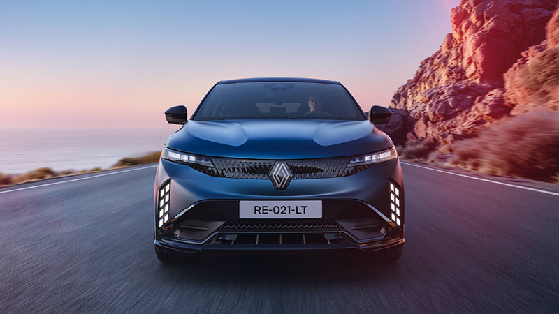 La face avnt de la Megane E-tech 2026 a été retravaillée