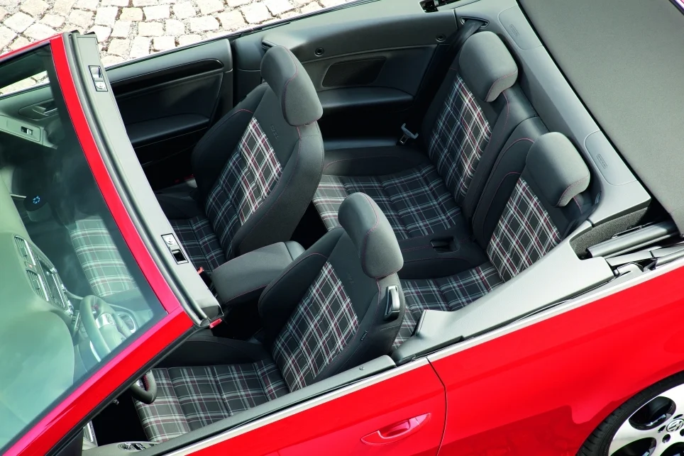 Golf GTI cabrio vue de dessus Golf GTI