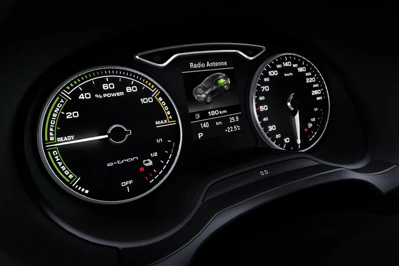 Audi A 3 E-tron Compteur