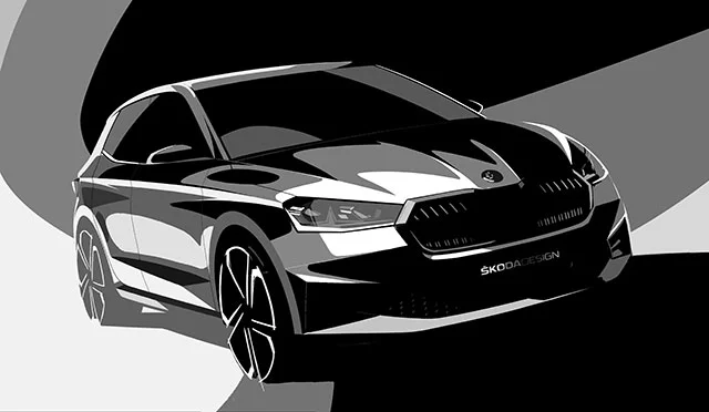 210422 skoda fabia exterior design sketches 1