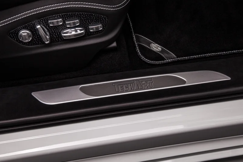 TECHART Exclusive Interior for the Porsche Macan door entry guards