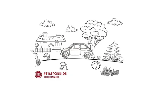 Coloriage Fiat 500