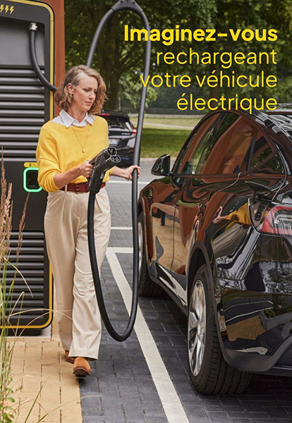 Borne de re charge pour véhicules éléctriques