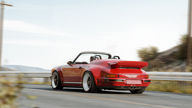 Porsche 911 Carrera Cabriolet Reimagined by Singer vue arrière