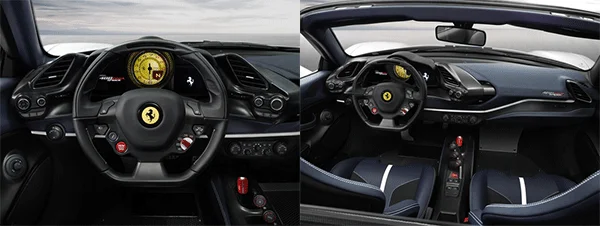 Ferrari Pista Spider 488 interieur