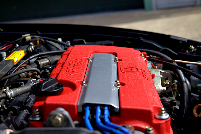 Détail du moteur B18C VTEC de la Honda Integra Type R DC2 restomod par Tolman