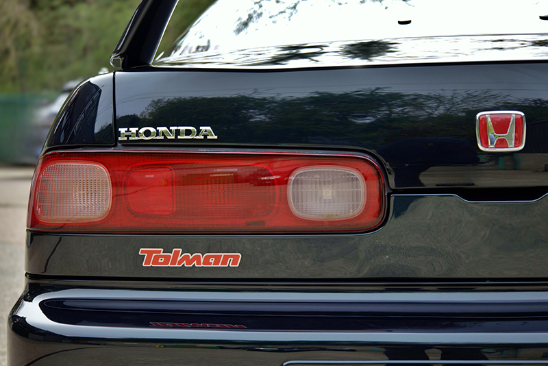 Honda Integra Type R DC2 restomod Tolman vue arrière finition soignée et détails carrosserie restaurés